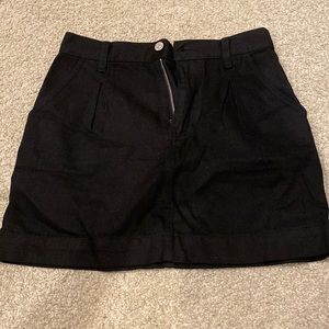 Black jean skirt